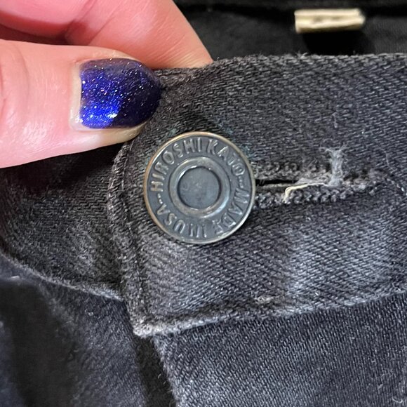 Men's Black Hiroshi Kato "The Pen" Slim Selvedge Jeans Size 30 - Picture 7 of 7